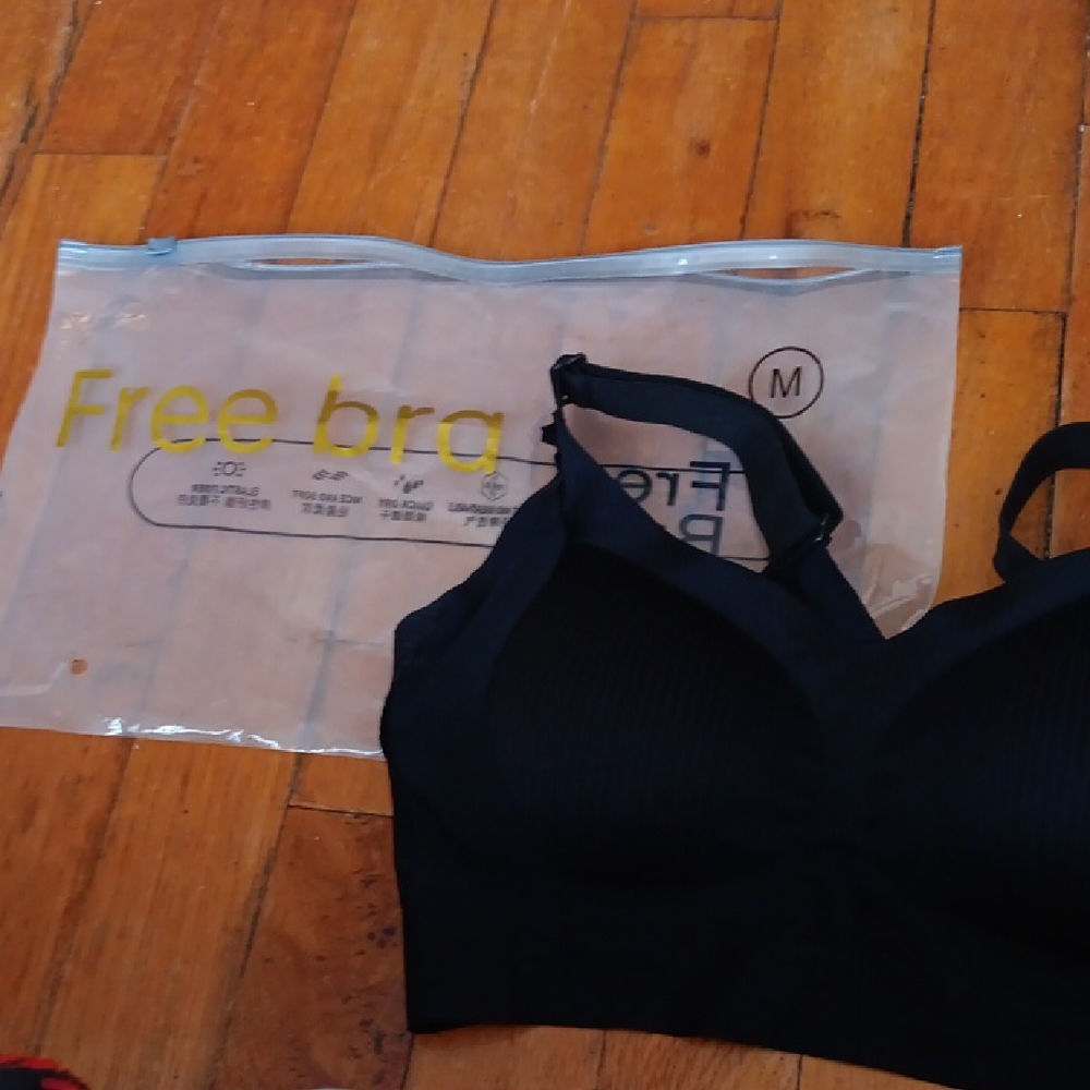 Black Seamless Bra